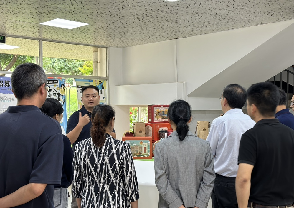 昆明市人大常委会副主任王忠一行参观数字产业电商直播孵化基地